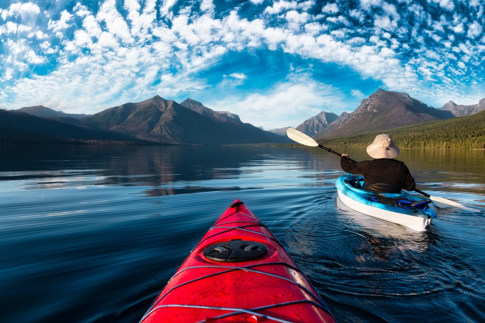 Brennan's Wave in downtown Missoula isn't the only great place to enjoy kayaking. Lake Views like this are just around the corner!