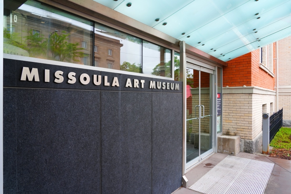 The Front entrance of the Missoula Art Museum