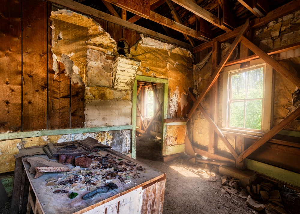 Garnet Ghost Town 4 Interior building shot at the Garnet Ghost Town in Montana