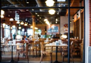 Enjoy the best places to eat in Missoula, blurred image of interior of a restaurant